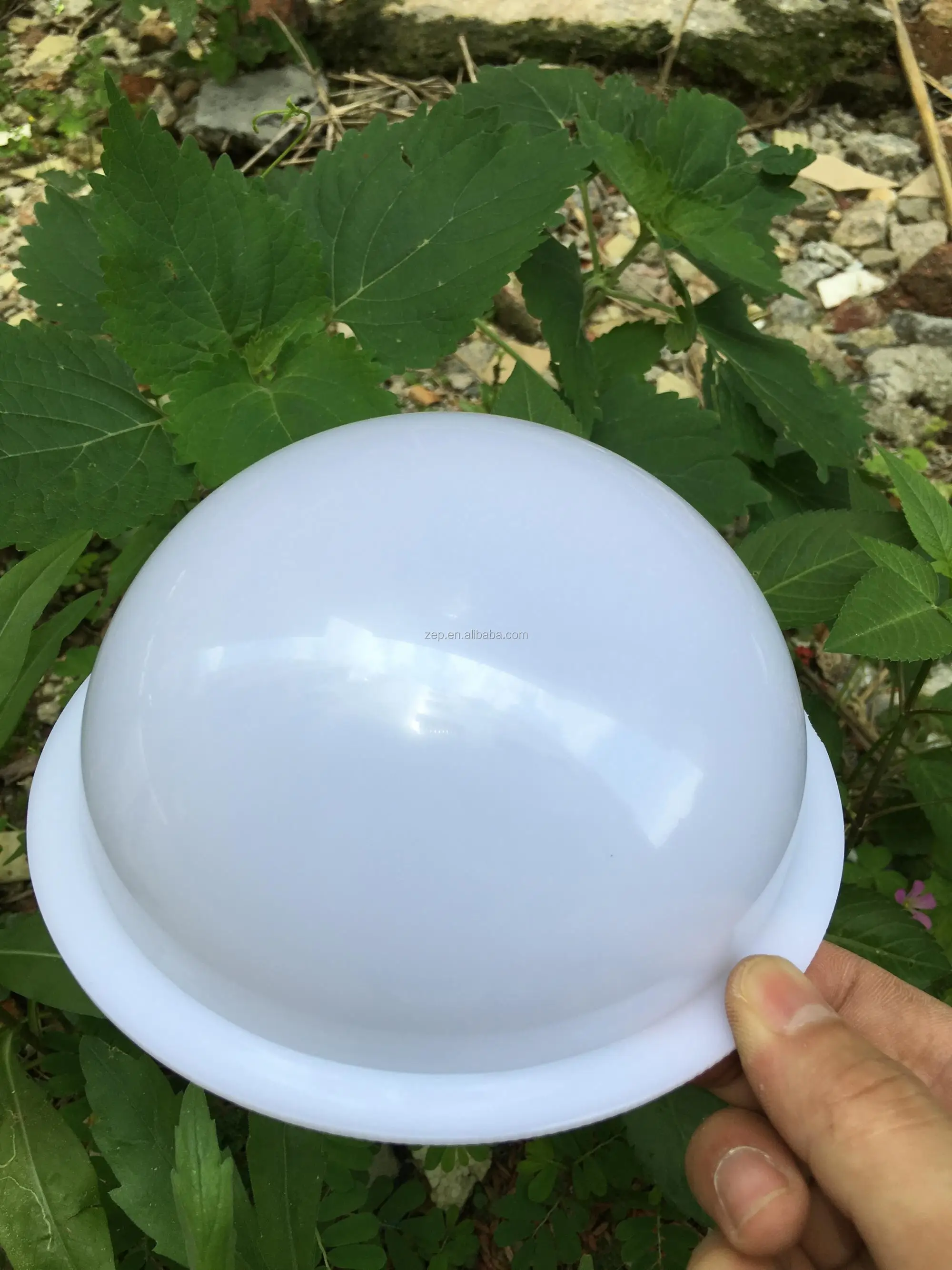 Hollow Plastic Half Sphere White Acrylic Protection Dome Plexiglass