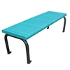 Perforated steel garden bench without back urban elements street furniture China