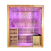 Wood Steam Sauna Room 4 Person Dry Sauna Room Outdoor Sauna Rooms For Sale