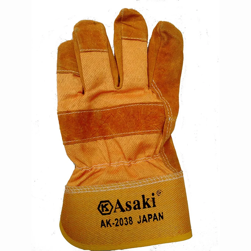 Ak 2036 Asaki Leather Welding Safety Gloves View Welding Gloves Asaki Product Details From Guangdong Asaki Hardware Co Ltd On Alibaba Com