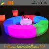 PE plastic led cube/wireless battery operated colorful change lighted up led chair