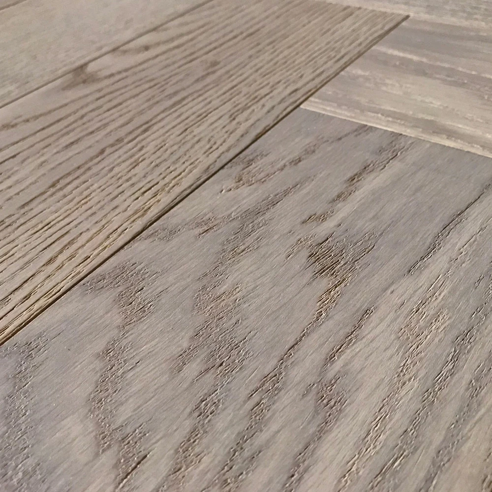 
15mm thickness herringbone brushed oak engineered wood flooring for sale 
