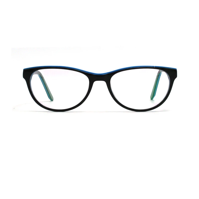 

Acetate Cat Eye Optical Eyewear with Engrave Design no MOQ RE007, Blue;brown;red;crystal