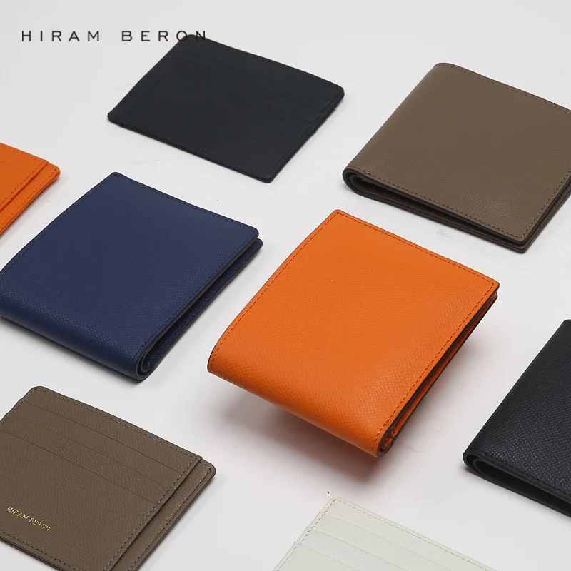

Hiram Beron High Quality Brand Leather Wallet For Men Billfold