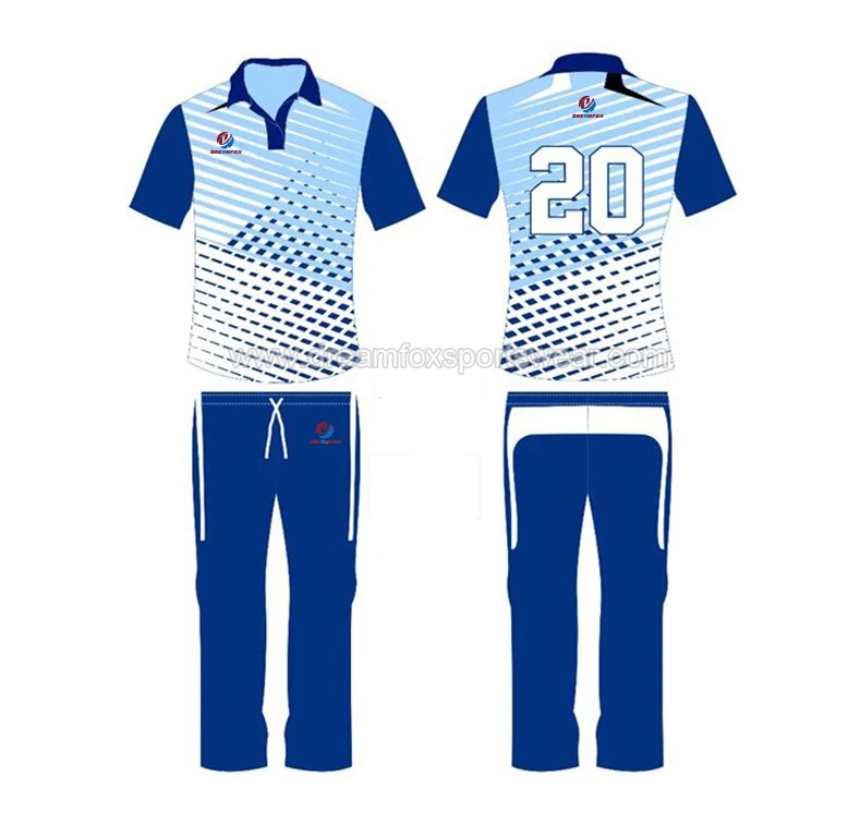 cricket jersey blue
