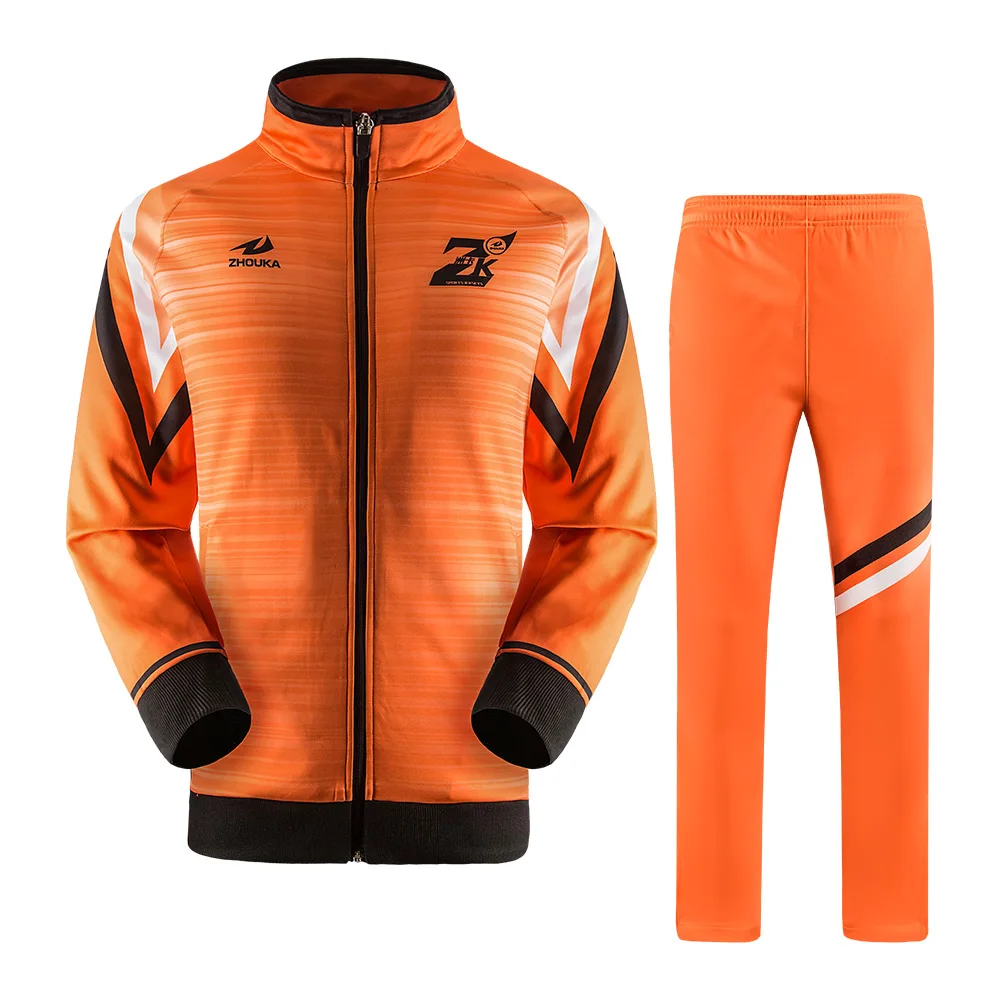 Wholesale Bulk Latest Outdoor Jacket Custom Mens Orange Tracksuit 100% ...