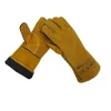 Yellow Cowhide Split Working Labor Welding Gloves