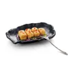 Matt Black Series Rectangle shaped melamine Plastic deep plate