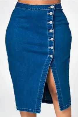 
F20155A Ladies fashion jeans skirts pencil skirts for women plus size clothing 