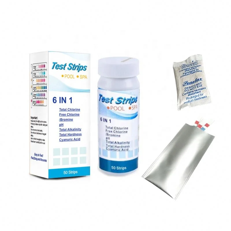 
Water Test Strips 6 In 1 Drinking Water Test Strips, Pool Test Strips 