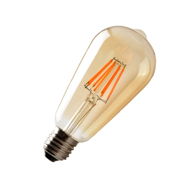 Edison  ST64 Dimmable led filament bulb 4W 6W 8W light