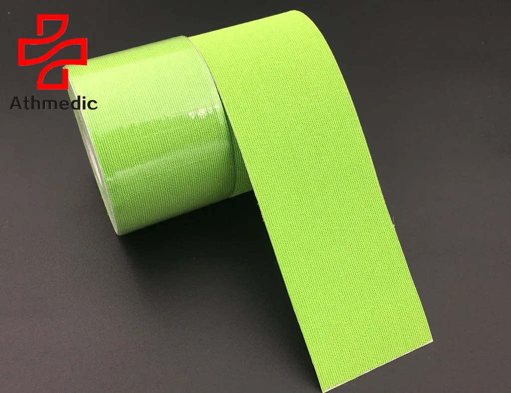 

2021 Athmedic cure Sport 5cm x 5m Sports Elastic Tape Muscle Pain Care Therapeutic with CE fluorescence Kinesiology tape