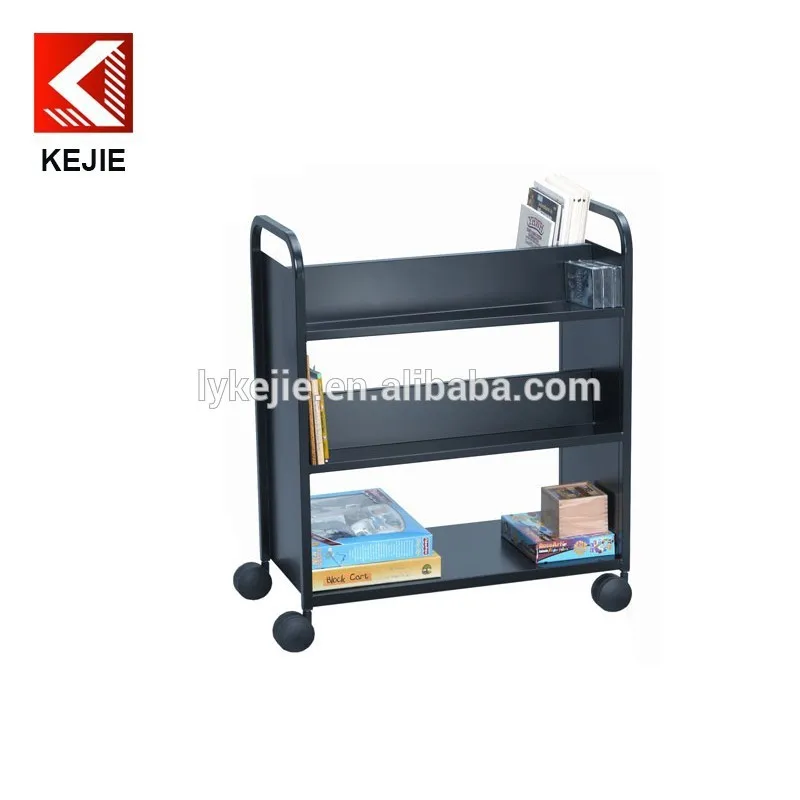 Library Book Carrier Acrylic Metal Cart With Wheels Library Book Carrier Acrylic Metal Cart With Wheels