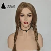 White half-length wig head model development shows female model head