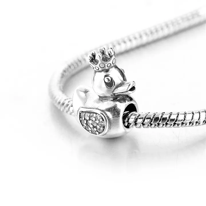 High Quality Cheap Wholesale Fashion Solid Silver Duck Charms bead