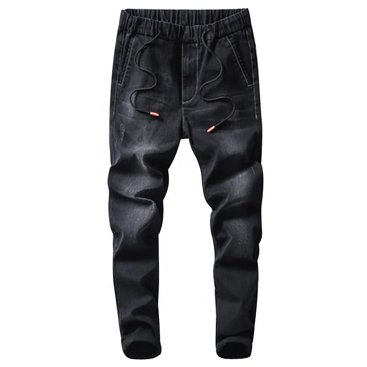 Classic jeans for elastic waistband man slim fit  fashion man jeans by OEM