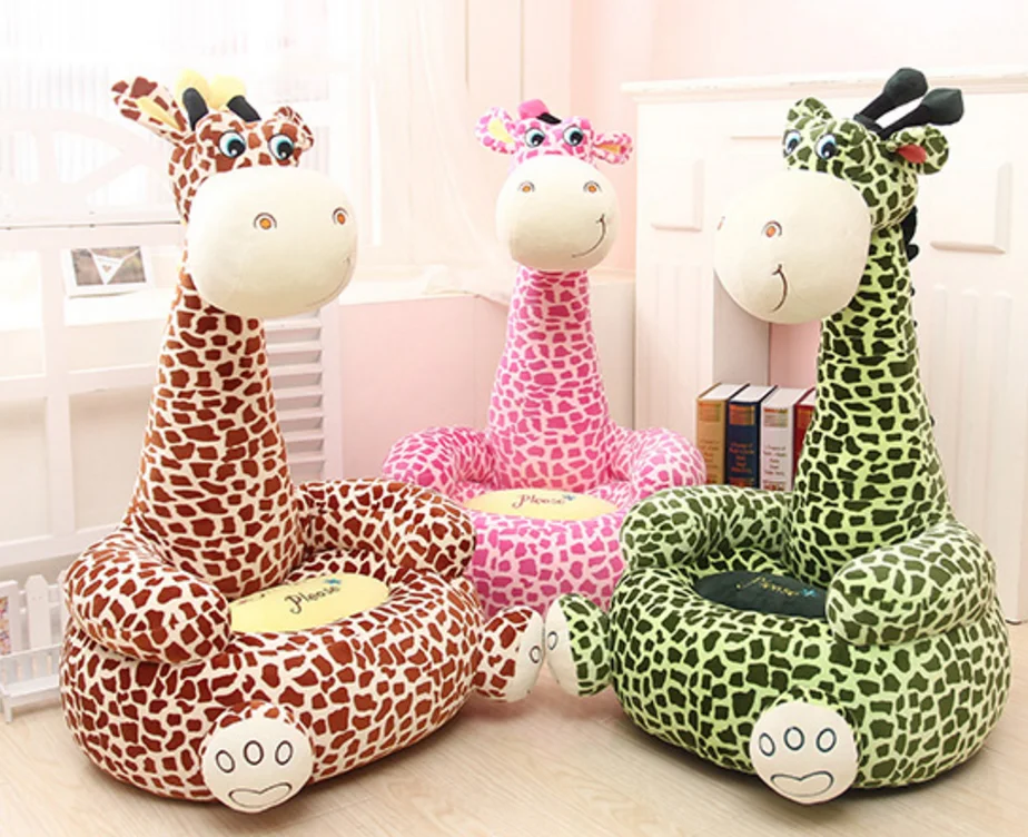 childrens soft animal chairs