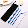 Amazon top sell 2019 creative milk tea custom stainless steel straw