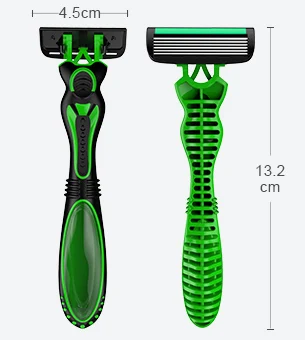 Super 6 blade wet shaving razor for men
