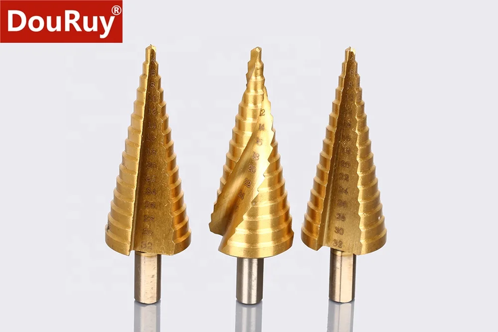 
Titanium Nitride Coated Steel Step Drill Bit Set <strong><span style=
