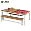 Overlap Convertible Tables Home Use Desktop Dinner Pool Table