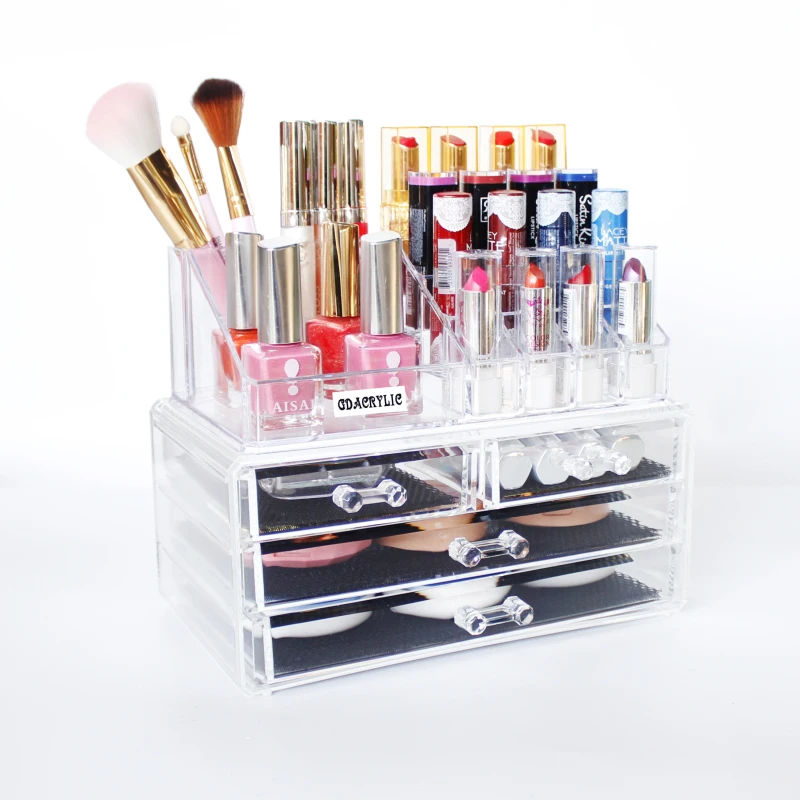 Amazon Hot Sale Promotion Price 4 Drawers Acrylic Make Up Drawers ...