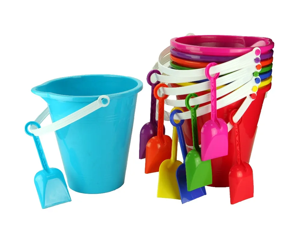 Colorful Useful Sand Toys Plastic Beach Bucket Set With Shovel Buy