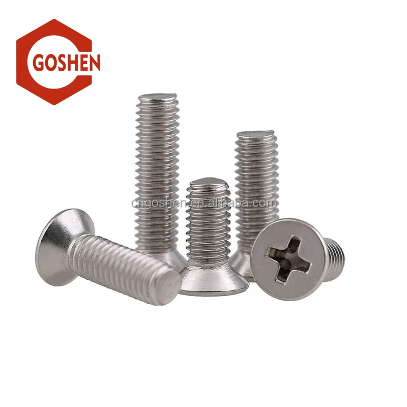 
din965 Cross recessed raised countersunk head machine screws 