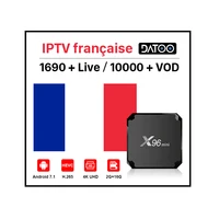 

HD FHD Arabic and French IPTV DATOO 1 Year with 4k Firmware Update Amlogic S905x mini X96 Android 7.1 Smart OTT TV Box