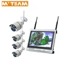 960P 4CHs Wireless Home Security Camera System All In One DVR Monitor