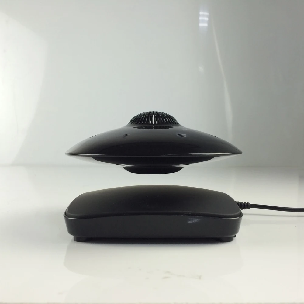 

Alien levitating Bluetooth speaker floating UFO rotating, Black