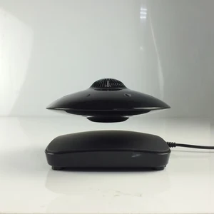 Alien levitating Bluetooth speaker floating UFO rotating