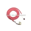 Cotton Braided Bungee Cord Micro Usb Cable For Android Phones