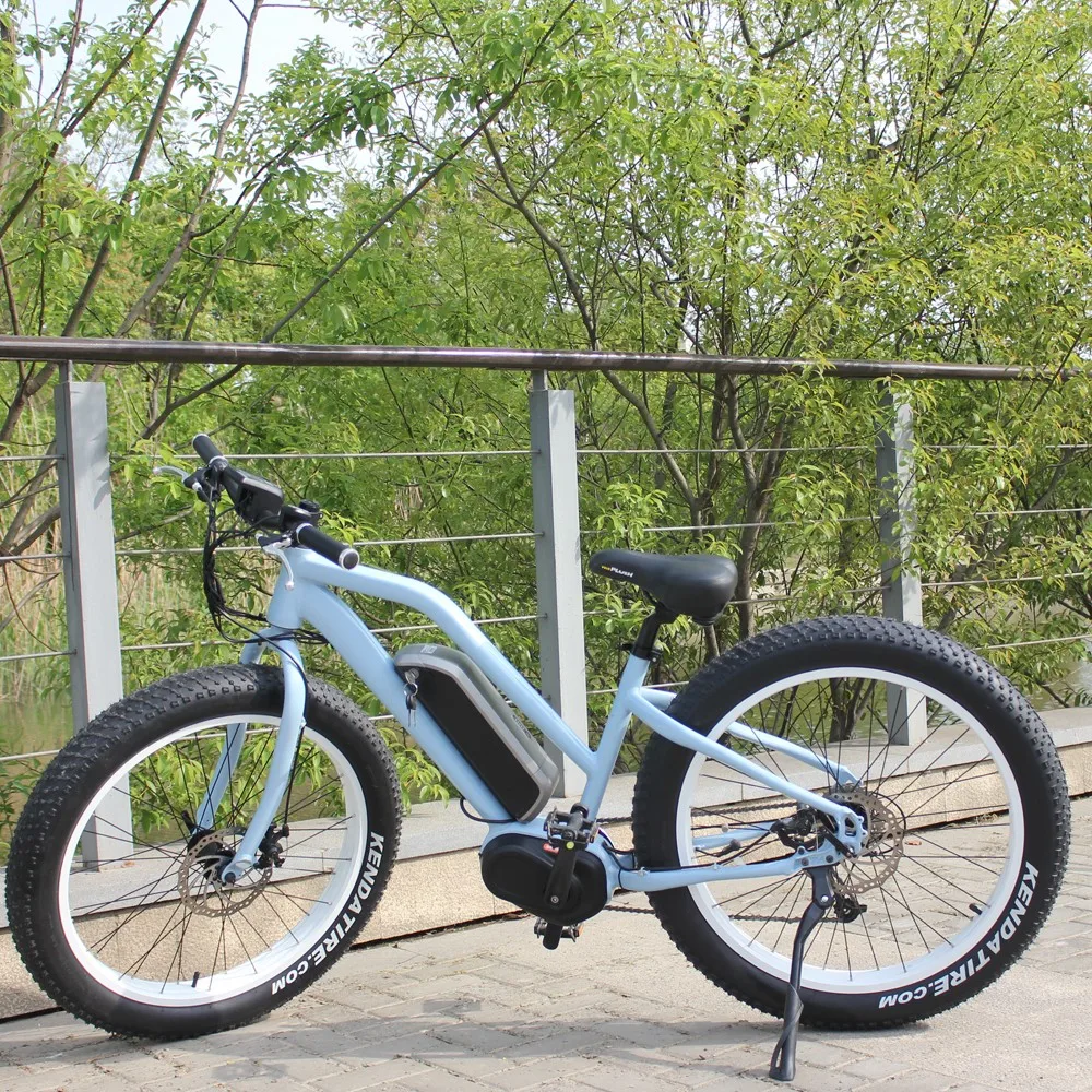 250w pedal assisted electric bike fat tire beach cruiser