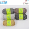 shanghai hand knitting tube fancy yarn factory smb good selling oeko tex colorful acrylic nylon hollow yarn for sweater
