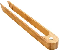 

100% Natural Bamboo Toast Kitchen Tong (With Magnet Catch) For Cooking, Salad Tong Kitchen Utensils