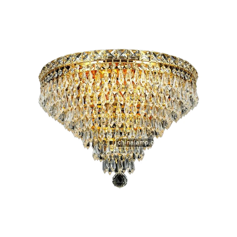 Dubai luxury ceiling lighting design golden led ceiling lamp