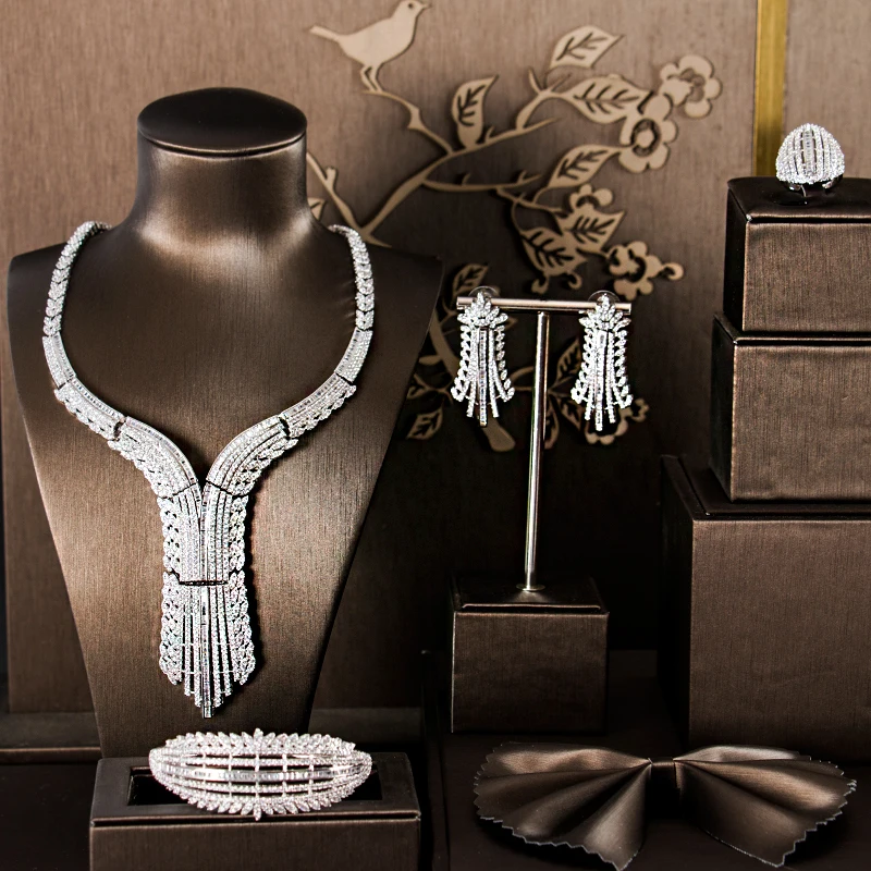 

set jewelry women cubic zirconia jewelry set brazilian gold jewelry set