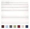 Solid color bedding 4-Piece queen/king bed sheet set soft brushed microfiber wrinkle fade flat sheet fitted sheet