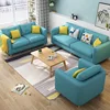 living room sofas Sofa set 7 seater solid wood frame corner sectional sofa simple style wooden sofa set designs