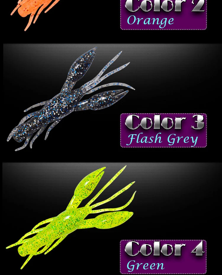 Custom Fish Lure Logo 60mm 5.5g Wholesale Soft Baits Silicone Shrimp Buy Chines Lure Fish