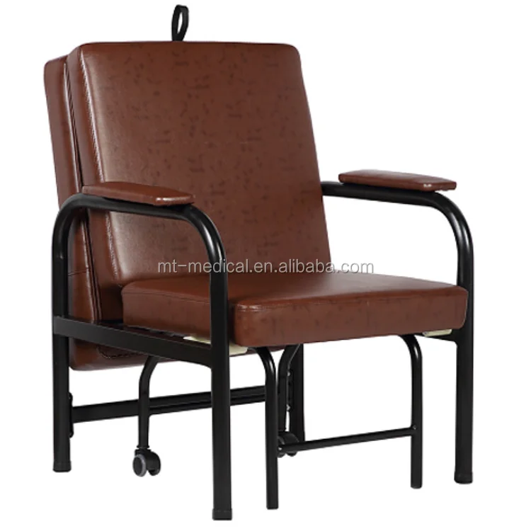 Hospital furniture and medical luxurious folding sleeping accompany chair used for patient room