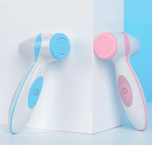 

2019 Newest Skin spa machine ideas lumispa silicone facial cleansing brush face cleansing brush, Pink blue