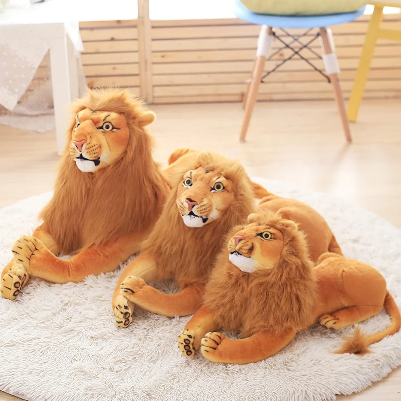 realistic lion plush