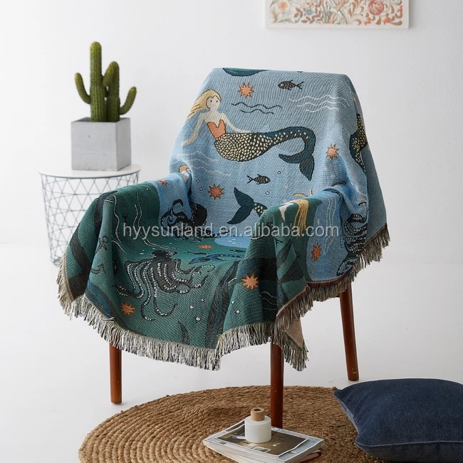 Print on Demand Jacquard Woven Blankets - Print API, Dropshipping