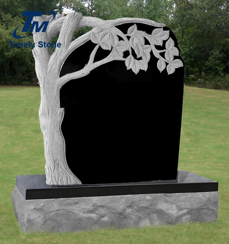 Carved Tree Design Headstone Monuments Tombstone - Buy Monument Carved ...