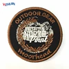 Best Selling OEM Applique 3D Gradient Embroidery Patch Designs Custom Logo Embroidered Iron on Patch for Clothing and Hat