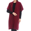 Custom Women Knitted Wool Feel Open Front cape shawl Poncho beach towel knitting patterns Wrap Cardigan Sweater Topper