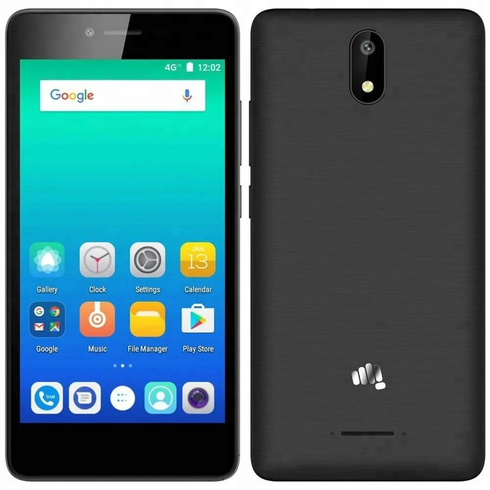 

Most popular smartphone Micromax Q409 5 inch MTK6735M Quad Core double camera 2MP+5MP 2200mah Android 7.0 4G mobile, Black