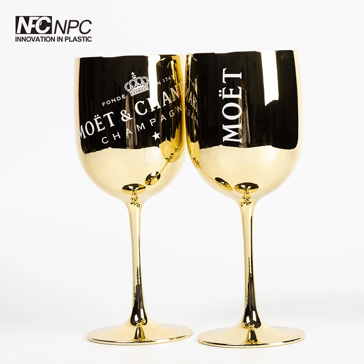 Moet & Chandon Gold Glass  plastic champagne glasses